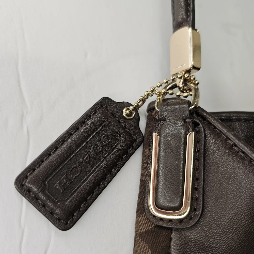 Coach Madison Phoebe Monogram Tote Brown - Picture 12 of 13